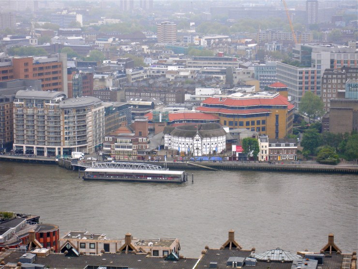 This has nothing to do with the post; I just thought y'all might enjoy this photo I took of the Globe Theatre from the gallery of St. Paul's.