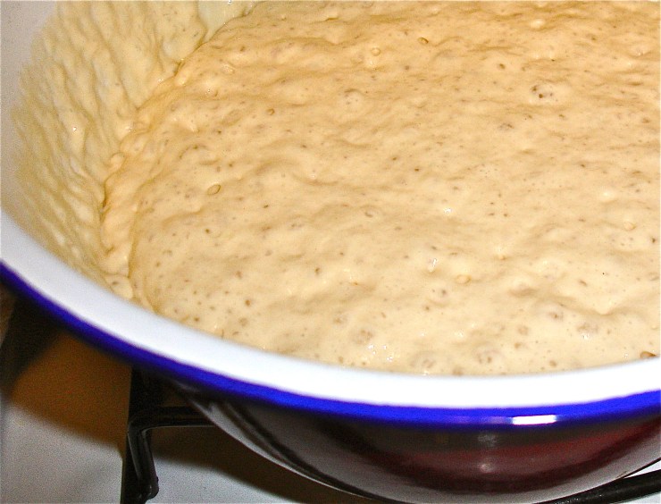 Dem bubbles. Exactly what you want in crumpet batter.